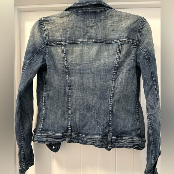 VTG United Colors Of Benetton Blue Jean Jacket Size Small - Picture 5 of 5
